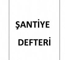 şantiye defteri