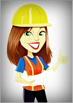 bayan inşaat mühendisi