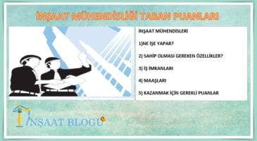 inşaat mühendisliği taban puanları