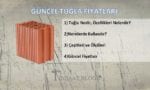GÜNCEL TUĞLA FİYATLARI