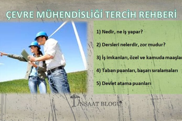 çevre mühendisliği maaşları, iş imkanları, taban puanları ...