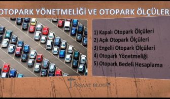 otopark ölçüleri