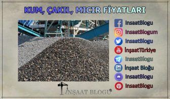 kum fiyatları çakıl fiyatları mıcır fiyatları
