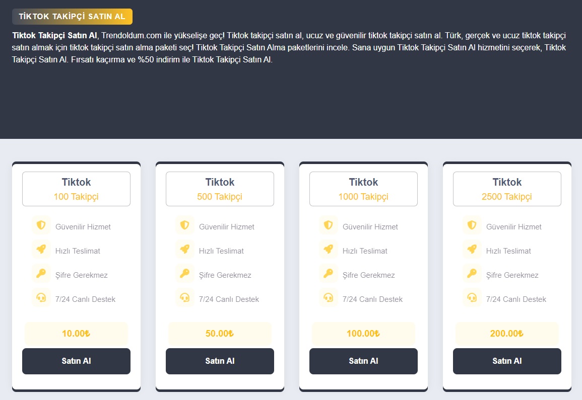 Tiktok Takipçi Satın Al Nedir