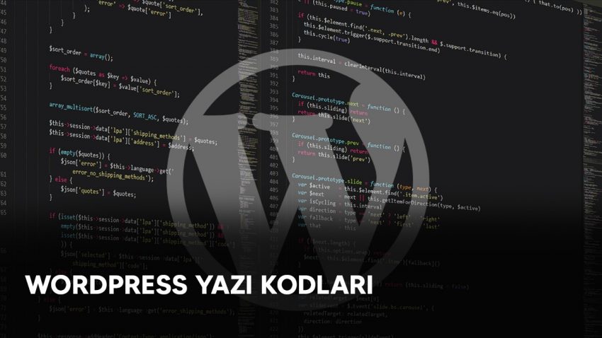 WordPress Kod Yazılır mı?