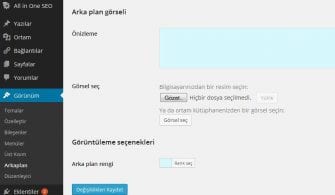 Wordpress Arka Plan