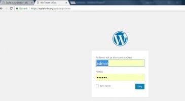 Wordpress Giriş Ekranı Değiştirme