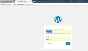 Wordpress Giriş Ekranı Değiştirme
