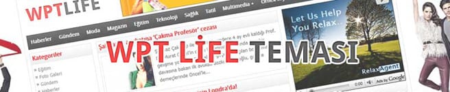 wpt life wordpress portal teması